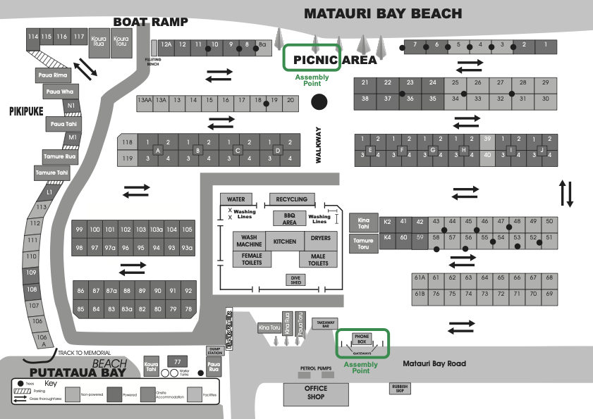 Matauri Bay Holiday Park Map